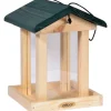 Dobar Vogelfutterstation mit Acrylglas-Futtersilo 22 x 25 x 28 cm Grün FSC®