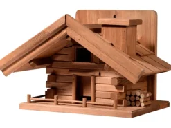Dobar Vogelhaus St. Moritz im Berghütten-Design 33 x 24,5 x 21 cm Braun FSC®