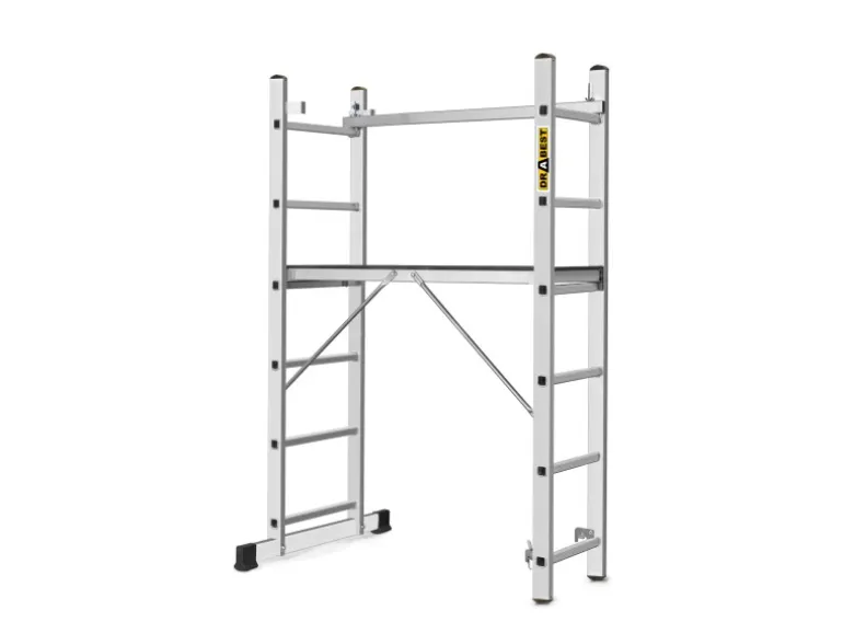 Drabest Arbeitsgerüst 3-in-1 Aluminiumleiter Traglast 150kg