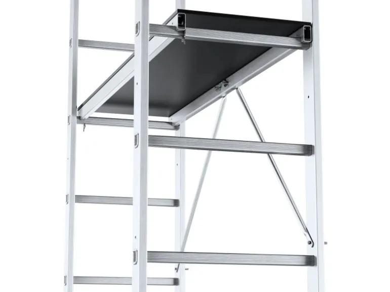 Drabest Arbeitsgerüst 3-in-1 Aluminiumleiter Traglast 150kg