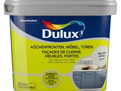 Dulux Fresh Up Lack für Küchen, Möbel und Türen Satin Beton-Grau 750 ml