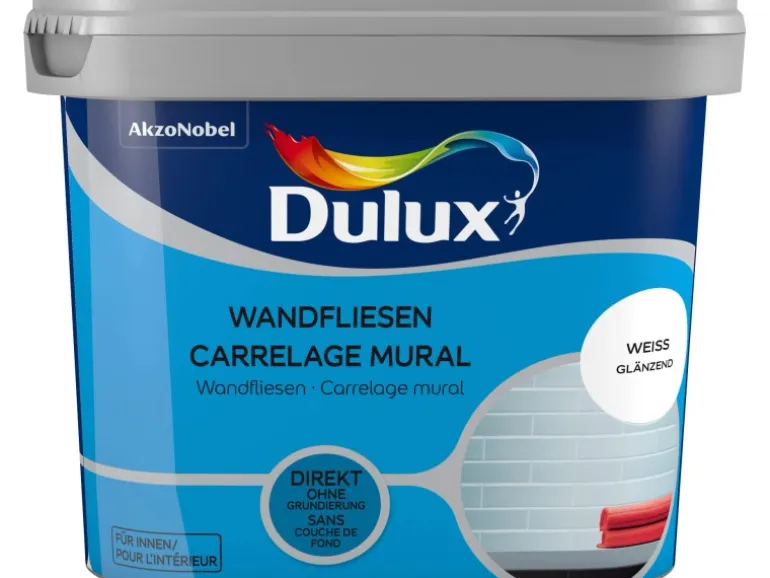 Dulux Fresh Up Wandfliesenlack Glänzend Weiß 750 ml