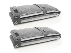 DuneDesign 2 Bierbank Auflagen zum Wenden 220 x 25 x 2 cm inkl. 12 Bodenschoner