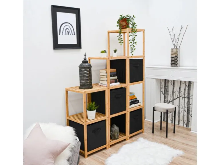 DuneDesign Aufbewahrungsbox für Kallax Regal 33 x 38 x 33 cm 4er Set mit Griff