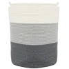 DuneDesign Aufbewahrungskorb aus Baumwolle 50 Liter Ø 38 x 46 cm