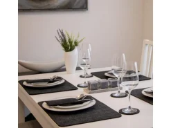 DuneDesign Tischset für 4 Personen aus Filz 43 x 30 cm Anthrazit