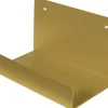 Duraline Regalträger Doppelt Gefalzt Messing 25 cm x 15 cm x 15 cm