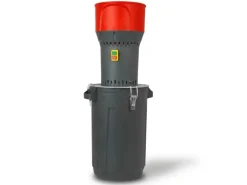 EBERTH Elektrische Getreidemühle 25L Eimer 1000W 6L Einfülltrichter 300 kg/h