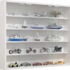 ebuy24 AgisaL Glasvitrinen Wandhängend 2 Schiebetüren Weiß