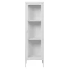 ebuy24 Brisbane1 Vitrinenschrank Weiß