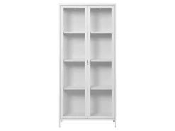 ebuy24 Brisbane Vitrinenschrank Weiß