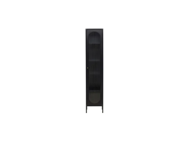 ebuy24 Cali Vitrinenschrank 1 Tür Schwarz