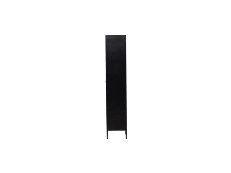 ebuy24 Cali Vitrinenschrank 1 Tür Schwarz