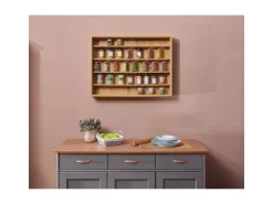 ebuy24 Comit Vitrinenschrank Wandhängend 2 Glastüren Sonoma Eiche Dekor