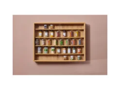 ebuy24 Comit Vitrinenschrank Wandhängend 2 Glastüren Sonoma Eiche Dekor