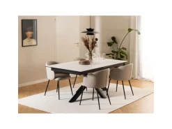 ebuy24 Eleanor Esszimmerstuhl Mit Armlehnen Stoff Beige