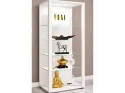 ebuy24 Glasol3 Vitrinenschrank Weiß