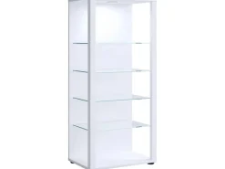 ebuy24 Glasol3 Vitrinenschrank Weiß