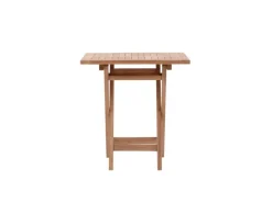 ebuy24 Kenya Gartentisch 70x70cm Natur