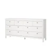 ebuy24 Madrid Kommode 8 Schubladen Weiß
