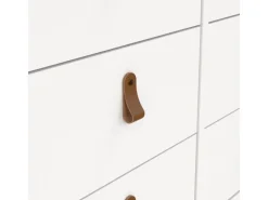 ebuy24 Madrid Kommode 8 Schubladen Weiß