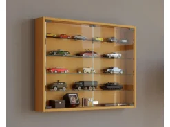 ebuy24 Mandosa L Vitrinenschrank an der Wand Montierte 2 Glastüren Buche Dekor