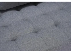 ebuy24 Marino Sofa 3 Personen Stoff Grau