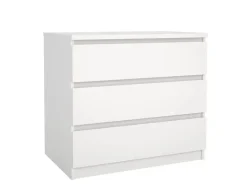 ebuy24 Naia Kommode 3 Schubladen Weiß