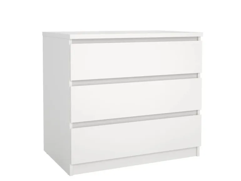 ebuy24 Naia Kommode 3 Schubladen Weiß
