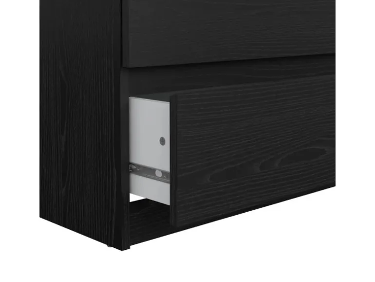 ebuy24 Naia Kommode 6 Schubladen Schwarze Struktur