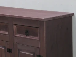 ebuy24 New Mexico Sideboard mit 7 Schubladen und 3 Türen Gelaugt Gewachst
