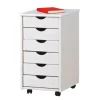 ebuy24 Simra Kommode Rollcontainer 6 Schubladen Weiss