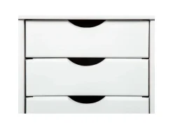 ebuy24 Simra Kommode Rollcontainer 6 Schubladen Weiss