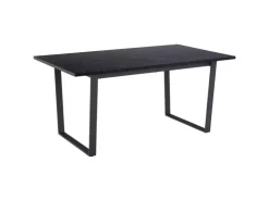 ebuy24 Tilst Essgruppe Tisch Schwarz Marmor Print mit 4 Stühlen in Velour Grün