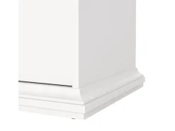 ebuy24 Venedig Kommode mit 2 Kleinen und 2 Grossen Schubladen Weiss