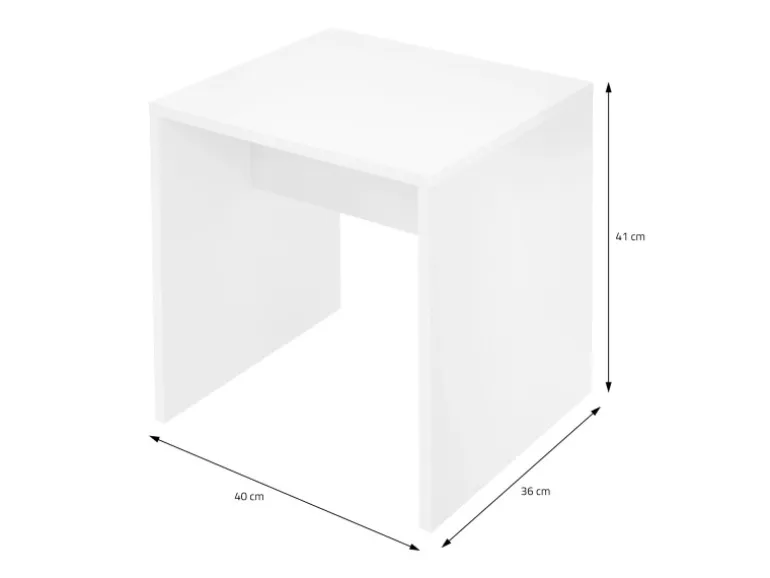 ECD Germany Schminktisch Set mit Hocker Spiegel LED-Beleuchtung 108x40x140 cm