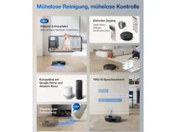 ECOVACS DEEBOT T30S PRO GEN2 Saug- und Wischroboter mit 11.000 Pa Saugkraft