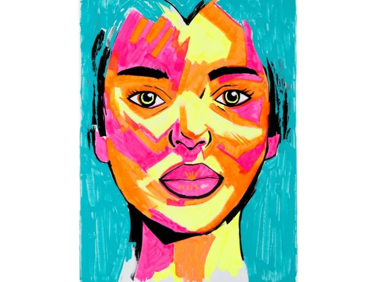 Edding 5000 Acrylmarker breit Neonorange