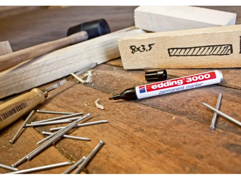 Edding 3000 Permanent Marker Schwarz 1,5 mm - 3 mm