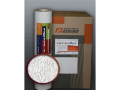 EDEM 206-40 Dekorative Struktur Schaum-Tapete Weiß crash Putz Optik 1 Karton mit 9 Rollen 71,55 m2 Weiß