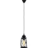 Eglo Pendelleuchte Bradford Schwarz Ø 14 cm x 110 cm 1-flammig