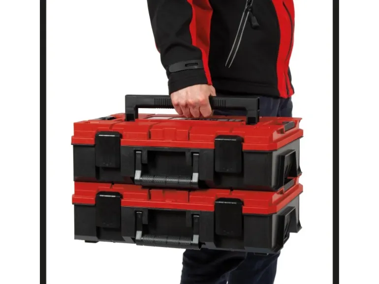 Einhell Koffer E-Case S-F Rot-Schwarz