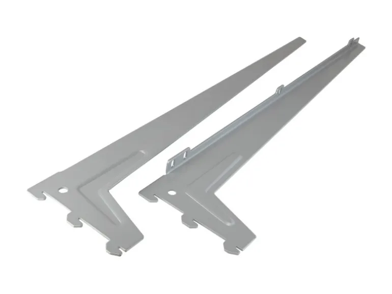 Einloch-Winkelträger Silber 48 cm 2 Stück