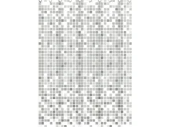 Eisl Textil Duschvorhang mit Motiv Mosaik Grau 180 cm x 200 cm Waschbar