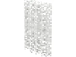 Eisl Textil Duschvorhang mit Motiv Mosaik Grau 180 cm x 200 cm Waschbar