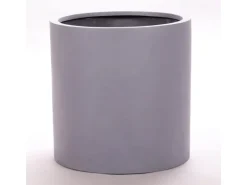 Elegant Einrichten Pflanzkübel Fiberglas Zylindrisch D40xH40cm Grau