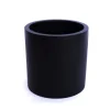 Elegant Einrichten Pflanzkübel Fiberglas Zylindrisch D30xH30cm Schwarz-matt