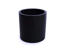 Elegant Einrichten Pflanzkübel Fiberglas Zylindrisch D30xH30cm Schwarz-matt