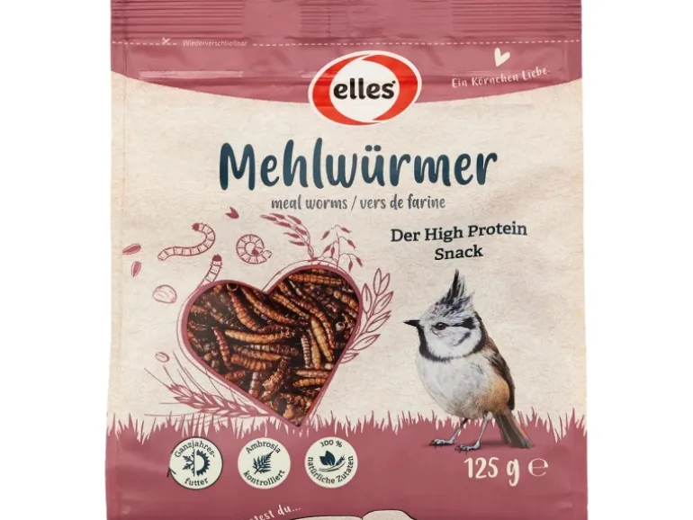 Elles Wildvogelfutter Mehlwürmer 125 g