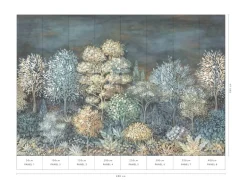 Erismann Fototapete French Forest 400 cm x 270 cm Blau